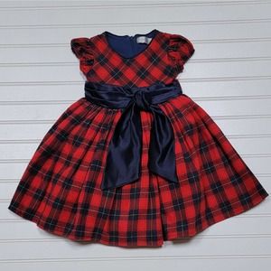 Trish Scully Plaid Amaryllis Holiday Dress